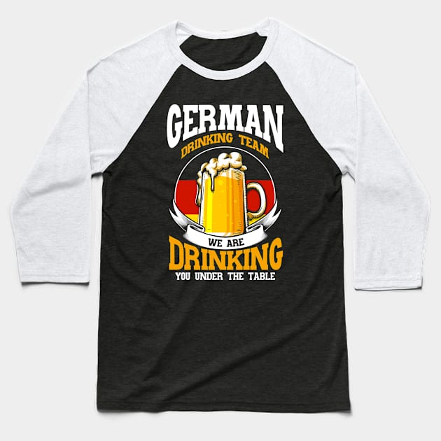 Beer Germany German Baseball T-Shirt by Toeffishirts